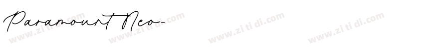Paramount Neo字体转换